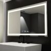 Oglinda LED Senzor, Dezaburire si Ceas 120x70 cm DVB-W08