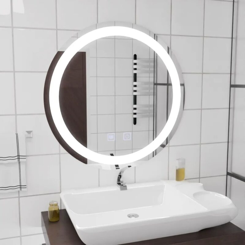 Oglinda LED Touch , 70x70 cm, functie Dezaburire DVB-W13S