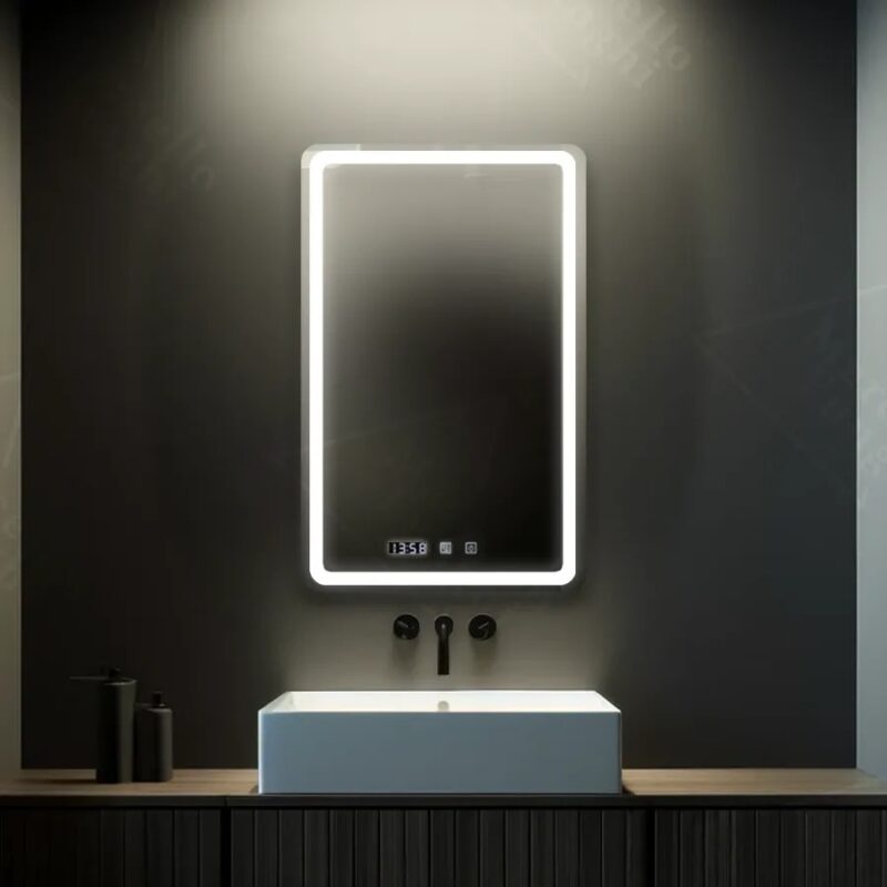 Oglinda LED Touch, Dezaburire Ceas 60x80cm DVB-D042