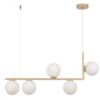 Lustra Glow Gold 1 ,cu globuri E27 x 5, D 790×130×1000mm