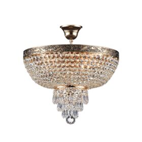 Lustră cristal Maytoni Palace, aurie, 5xE27 60W