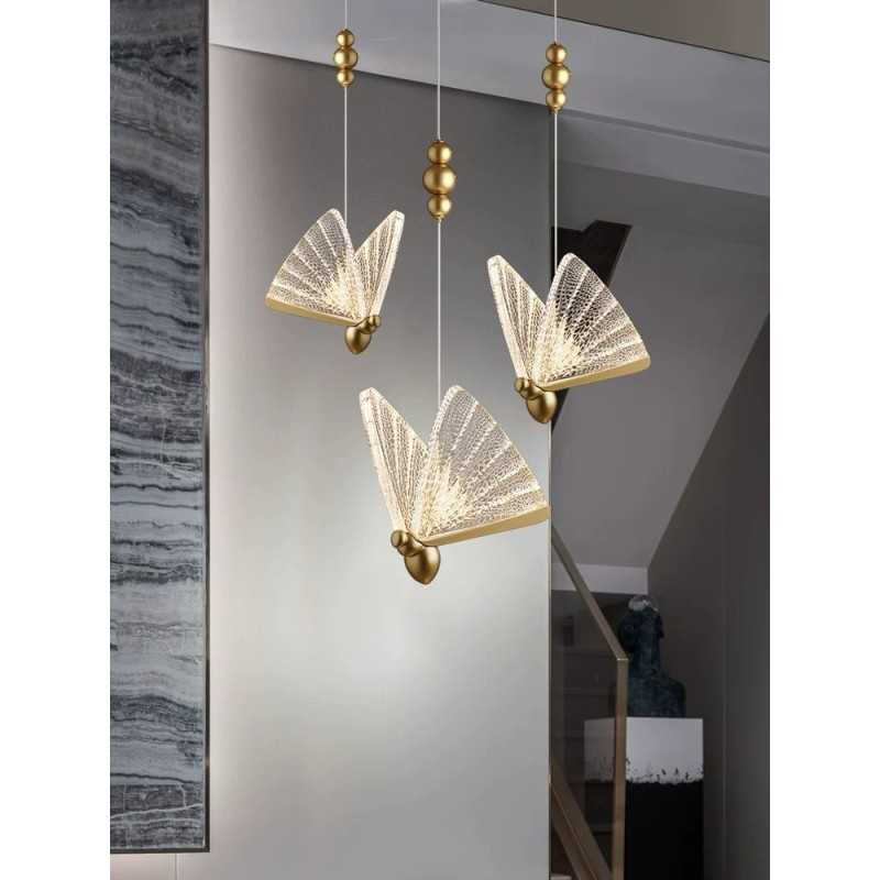 Alternative view of Lustra cu LED Fluture 3 18W 3000K/4000K/6500K