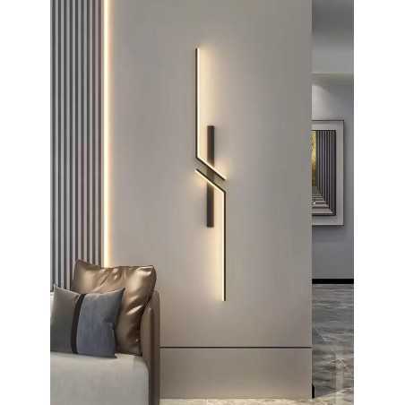 Aplica Cu Led Neagra 60CM 3 Functii Lumina Rece/calda/neutra