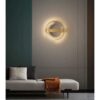 Aplica LED Semi ring 2 Auriu, 30cm,3 Tipuri lumina