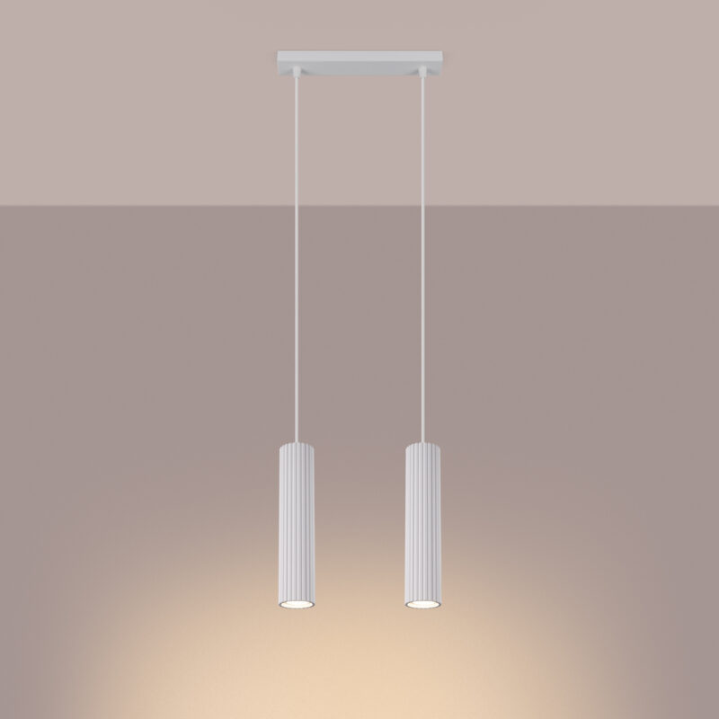 Alternative view of Pendul cilindric KARBON 2 alb