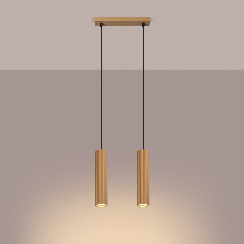 Alternative view of Pendul cilindric KARBON 2 auriu