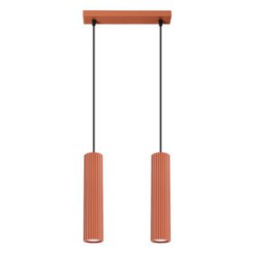 Pendul cilindric KARBON 2 Rosu Ocru