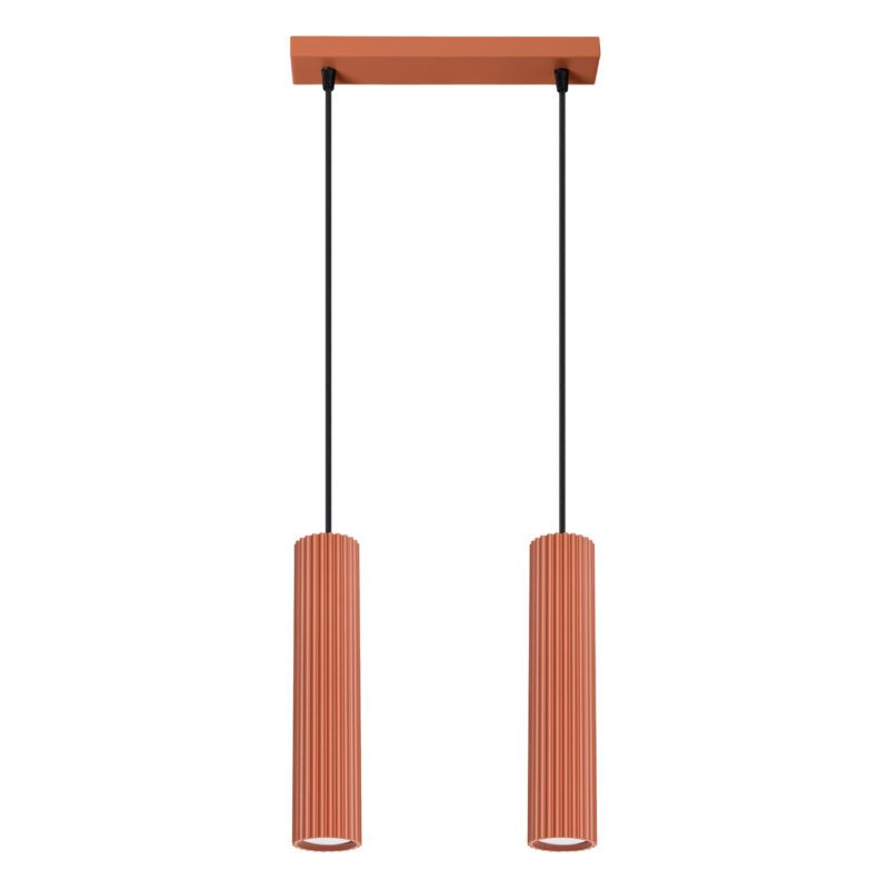 Pendul cilindric KARBON 2 Rosu Ocru