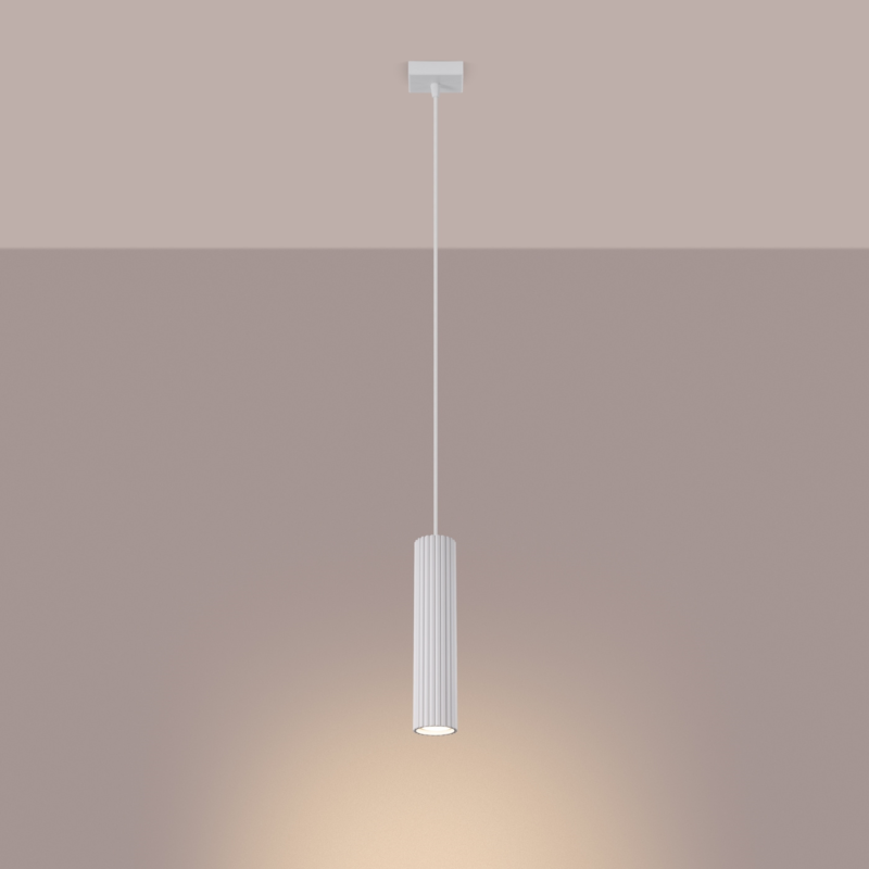 Alternative view of Pendul cilindric KARBON 1 alb