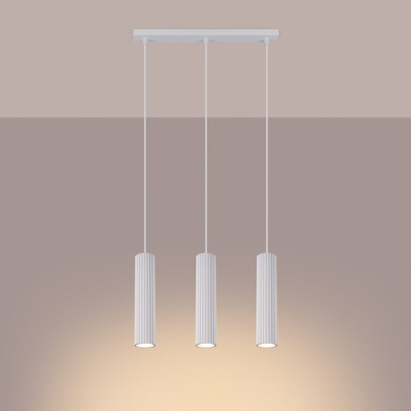 Alternative view of Pendul cilindric KARBON 3 Alb