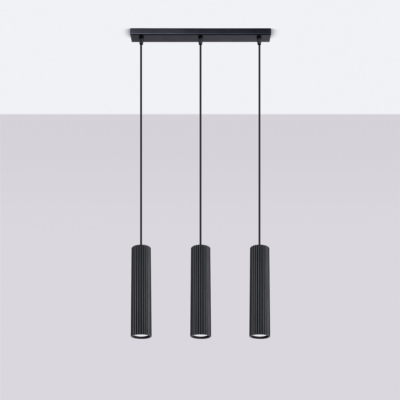 Pendul cilindric KARBON 3 Negru - imagine 8