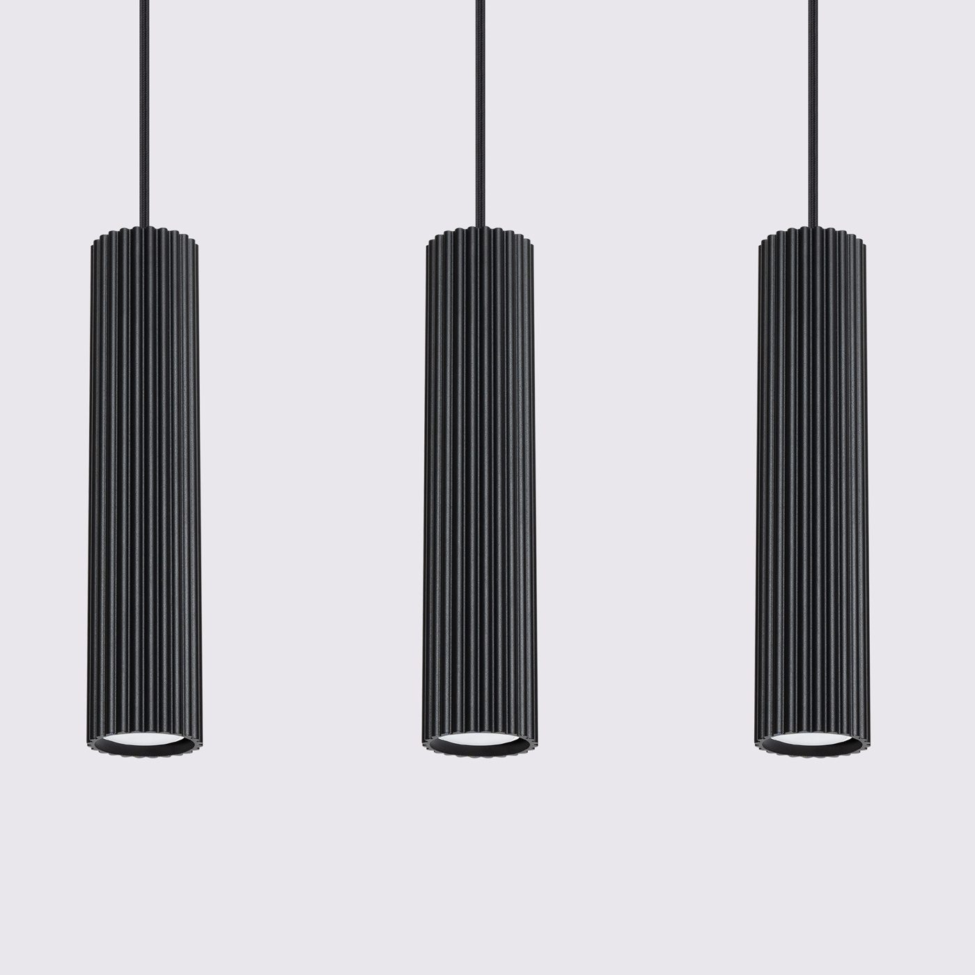 Pendul cilindric KARBON 3 Negru - imagine 6