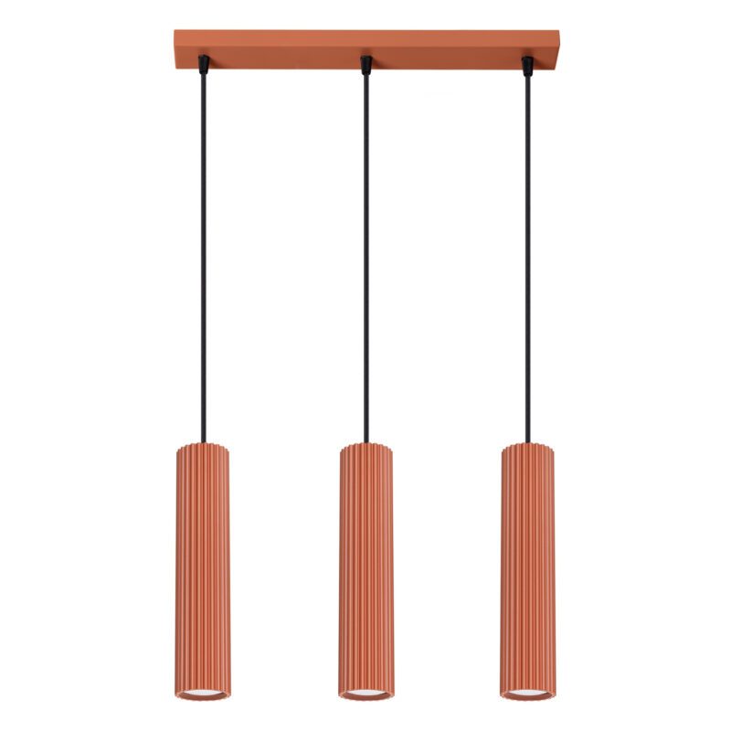 Pendul cilindric KARBON 3 Rosu ocru
