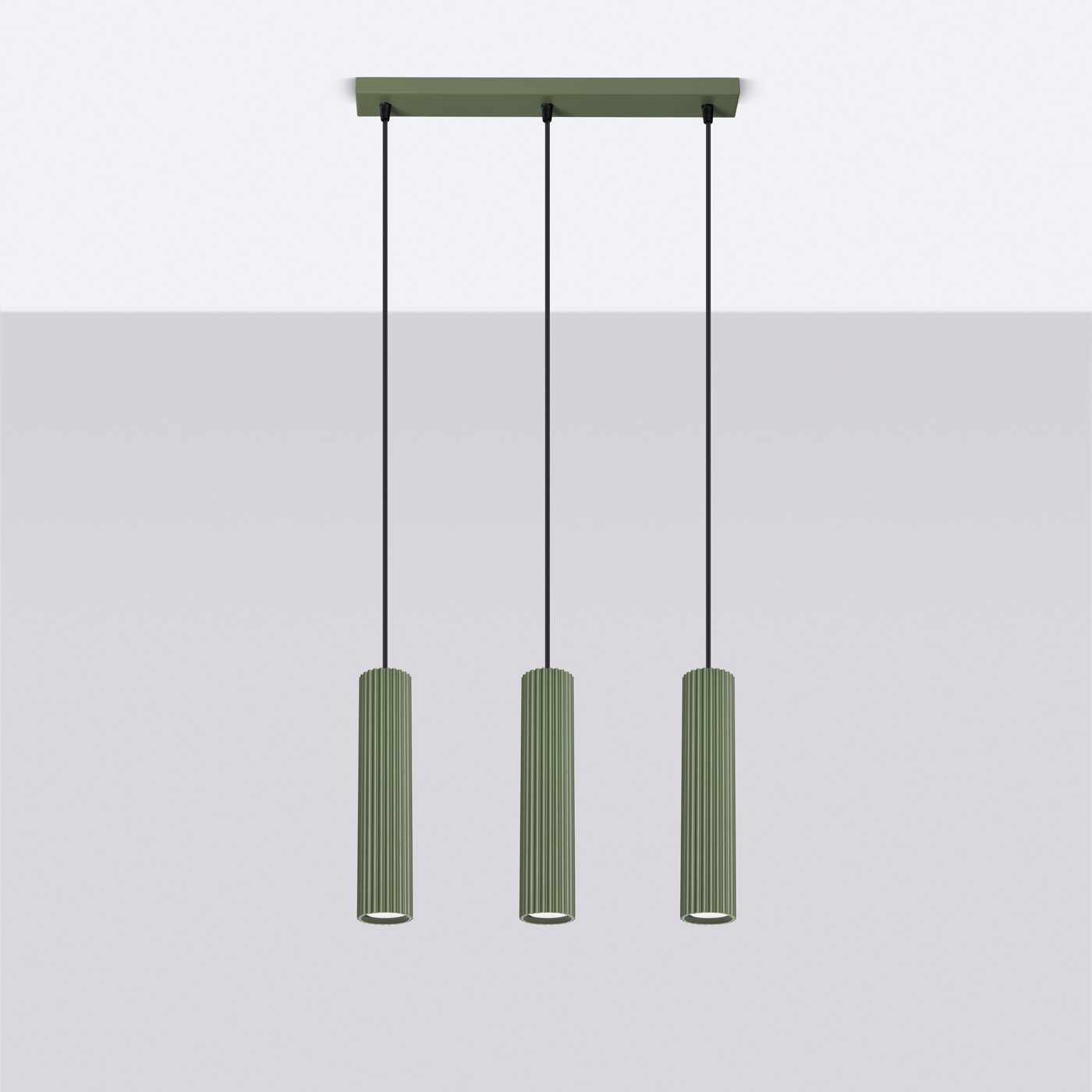 Pendul cilindric KARBON 3 Verde masliniu - imagine 8