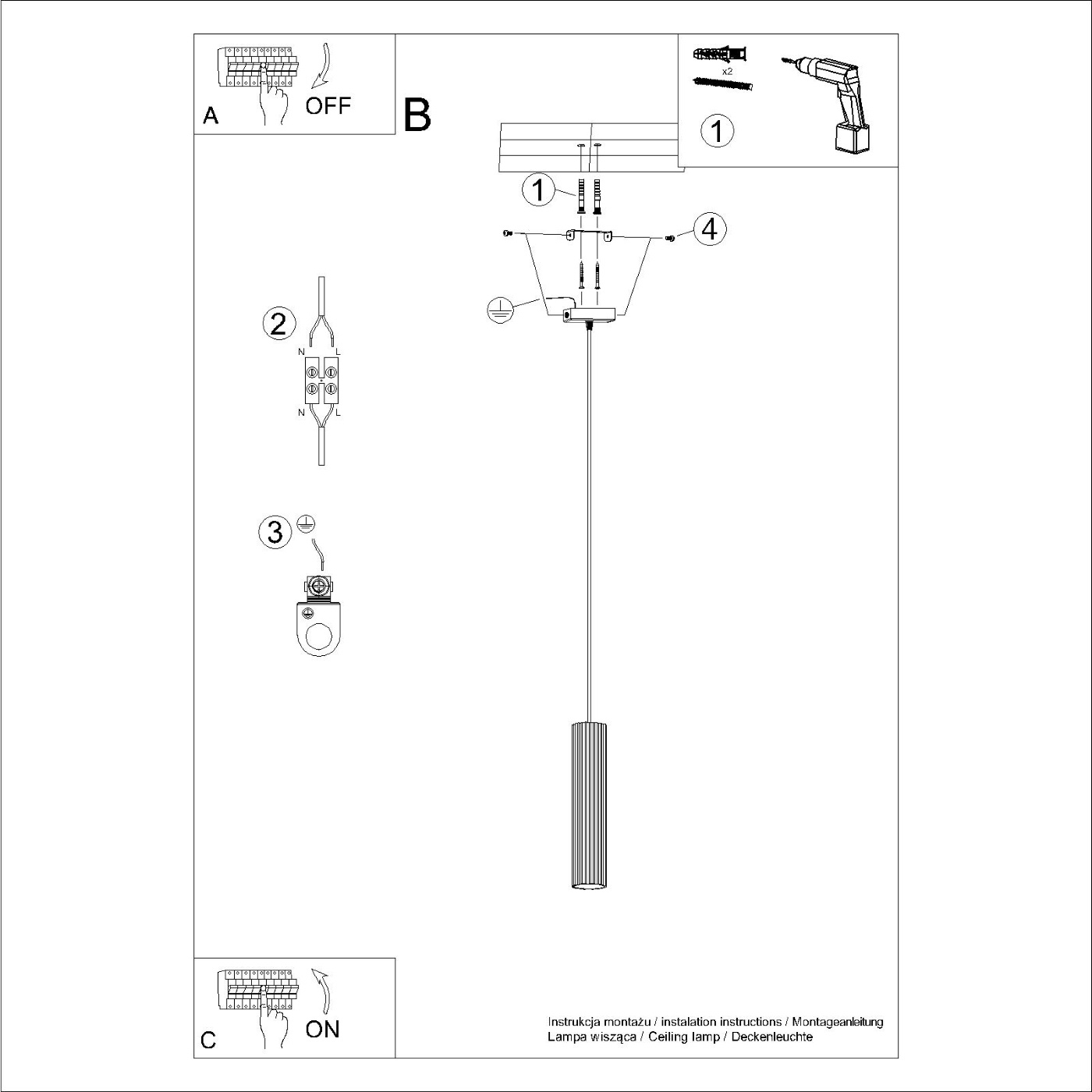 Pendul cilindric KARBON 1 bej - imagine 8