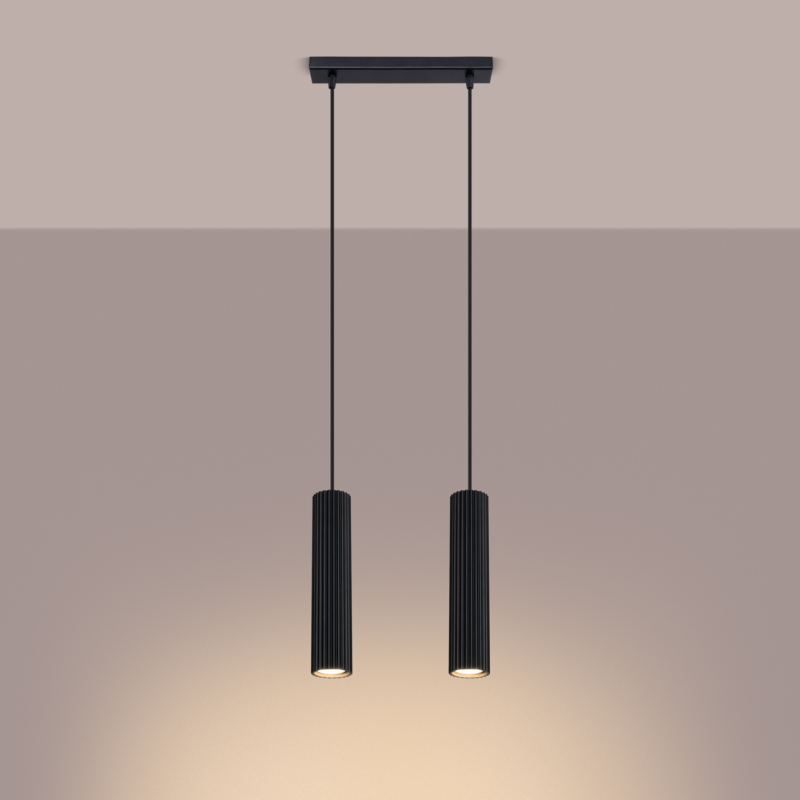 Alternative view of Pendul cilindric KARBON 2 Negru
