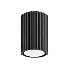 Spot aplicat cilindric KARBON 10 negru