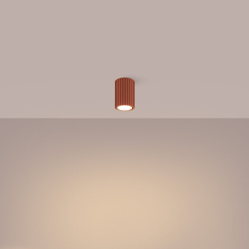 Alternative view of Spot aplicat cilindric KARBON 10 Rosu ocru