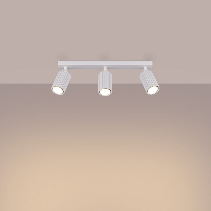 Alternative view of Plafonieră KARBON 3L alb 3XGU10 45 cm