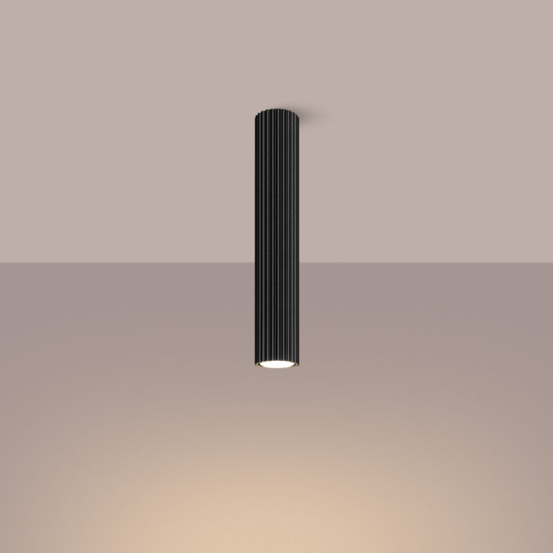 Alternative view of Spot aplicat cilindric Karbon 40 negru