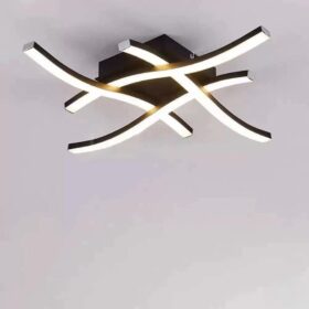 LUSTRA LED Neagra cu 3 Tipuri lumina D35CM 9321 BK