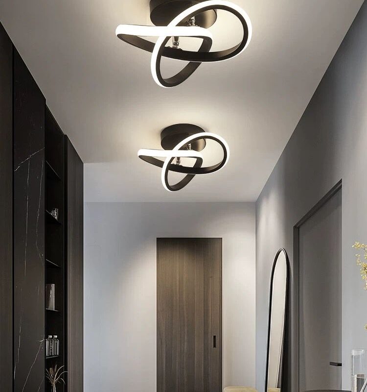 Lustra LED Negru cu 3 functii lumina calda/rece/neutra 3570 Negru