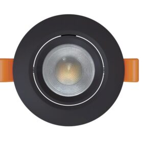 Spot Negru LED Incastrat 6W 3 Tipuri lumina