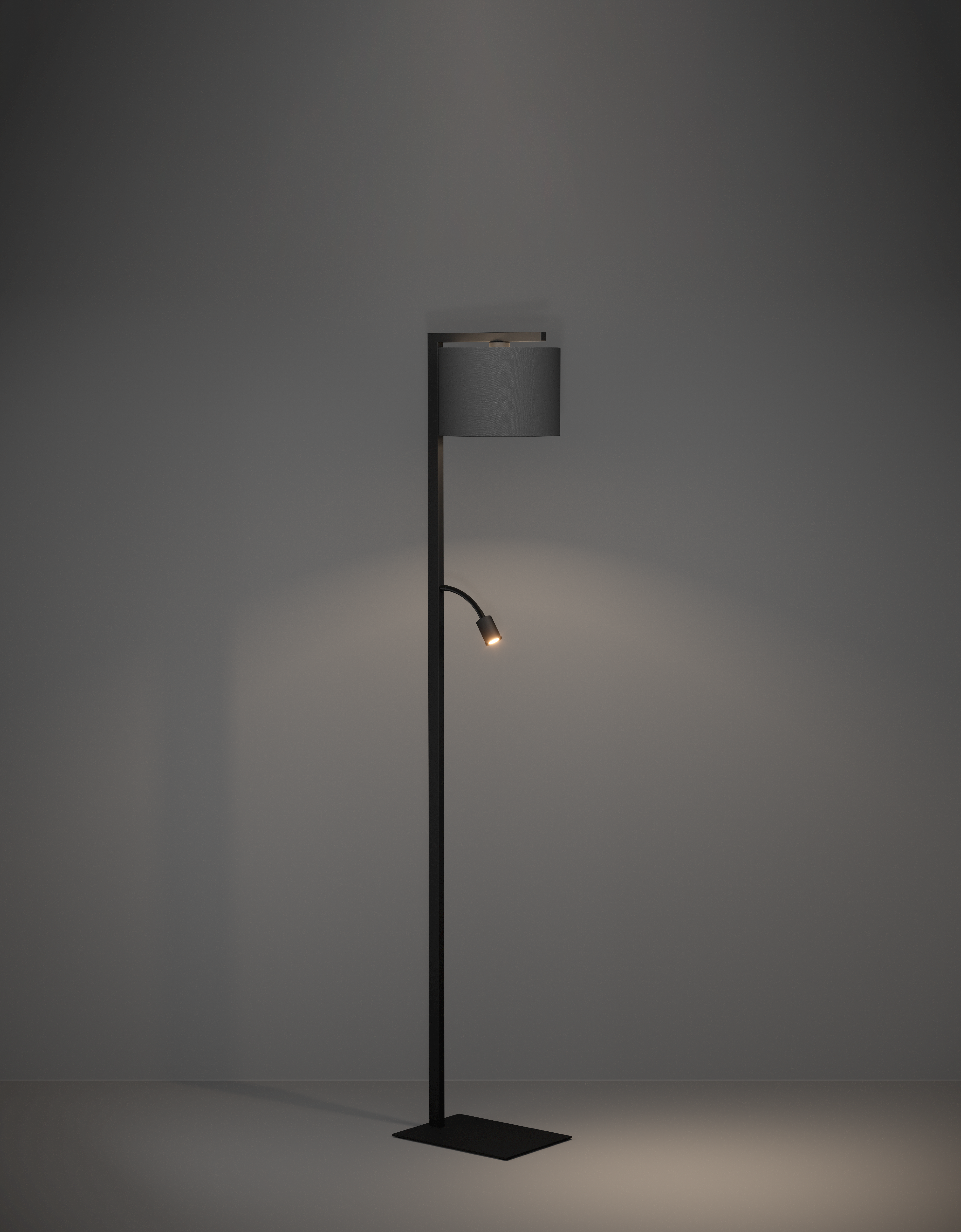 Lampadar FOLIGNO 390068, Otel cu abajur din textil, H:180 cm - imagine 2