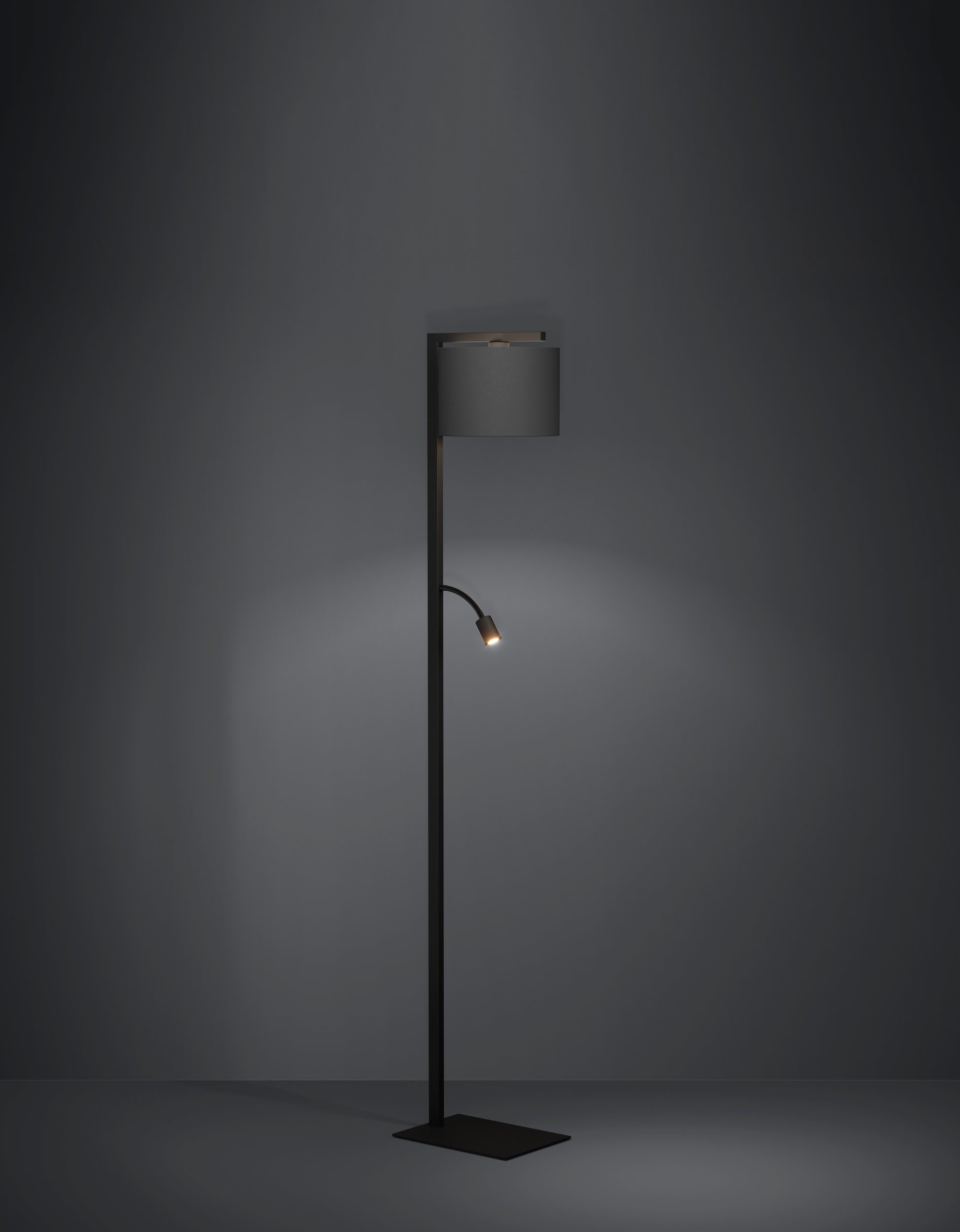 Lampadar FOLIGNO 390068, Otel cu abajur din textil, H:180 cm - imagine 5
