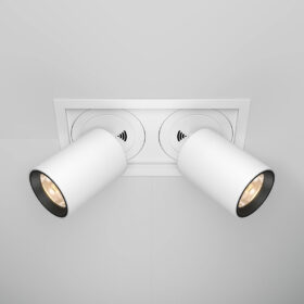 Spot dublu incastrat LED,directionabil si retractabil