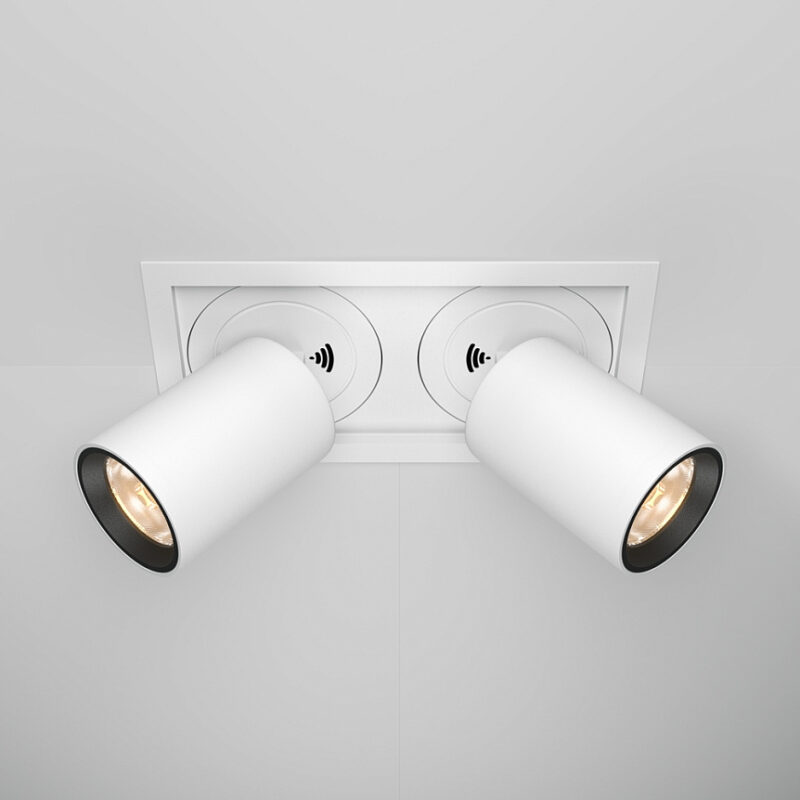 Spot dublu incastrat LED,directionabil si retractabil