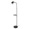 Lampadar cu etajera RBL 74229, 1xE27, H:150 cm, metal negru