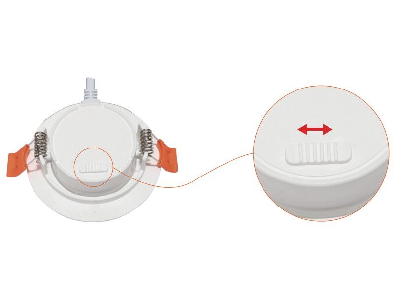 Alternative view of Spot Negru LED Incastrat 6W 3 Tipuri lumina
