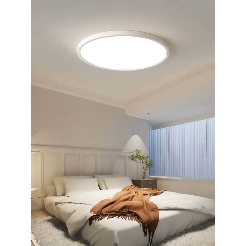 Alternative view of Plafoniera LED Alb IP44 Ultra Slim Grosime 2.1cm D40cm 6500K