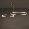Lustra LED Ring Cafeniu 2 40+60 CF , Telecomanda