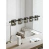 Lustra Modern Black Glass G9 X 5 D1200mm