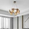 Lustra Modern Amber Glass G9 X 6 D600X1000mm
