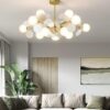 Lustra Flower Gold E27 x 10 D900×680mm