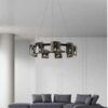 Lustra Modern Black Glass G9 X 9 D800X1000mm