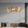 Lustra Modern Amber Glass G9 X 9 D800X1000mm