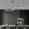Lustra LED Ring Black 2 40+60 BK , Telecomanda