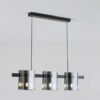 Lustra Modern Black Glass G9 X3 D750mm