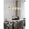 Lustra Modern Amber Glass G9 X 5 D1200mm