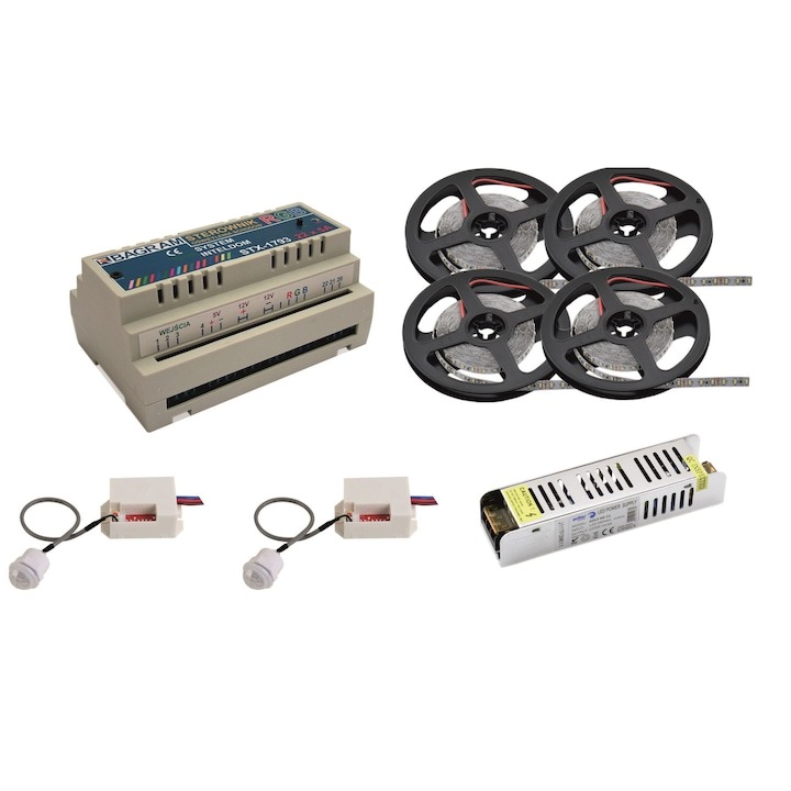 Kit controler inteligent de scari 20 trepte cu senzori