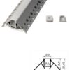 Profil LED Colt Incastrat V 302 Aluminiu 2m