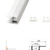 Profil LED Dublu 507 Aluminiu 2m