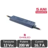 Sursa alimentare LED - PVK 200W 12V IP67