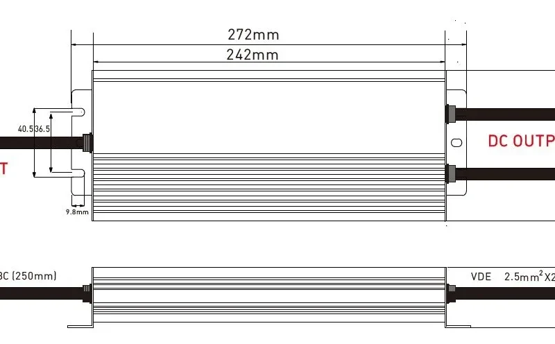 Alternative view of Sursa alimentare LED - PVKP 500W 12V IP67