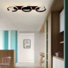 Plafoniera 3 Semi Ring Negru cu Telecomanda ,3 Tipuri lumina, Intensitate reglabila