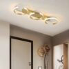 Plafoniera 3 Semi Ring Gold cu Telecomanda ,3 Tipuri lumina, Intensitate reglabila